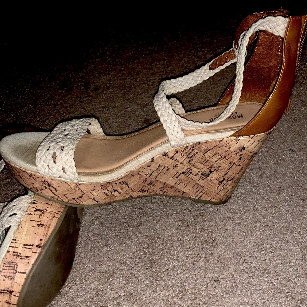 Mossimo cork heel wedge sandals.